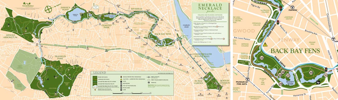 St. Patty's Emerald Necklace Map