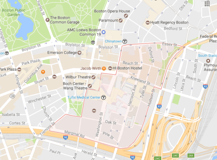 Map of Chinatown