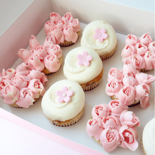 rose cupcakes