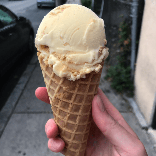ice cream from tipping cow 