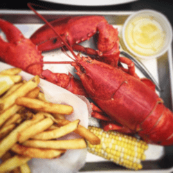 lobster and fries