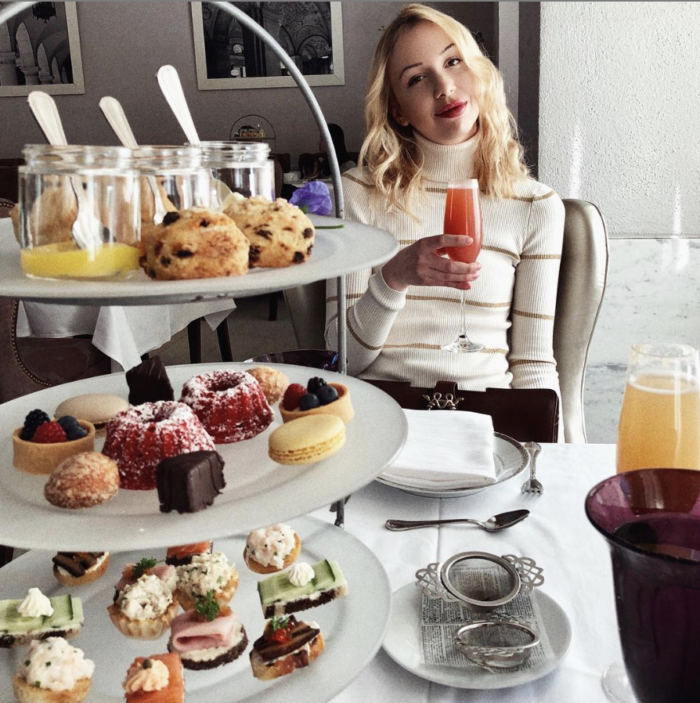 woman at high tea