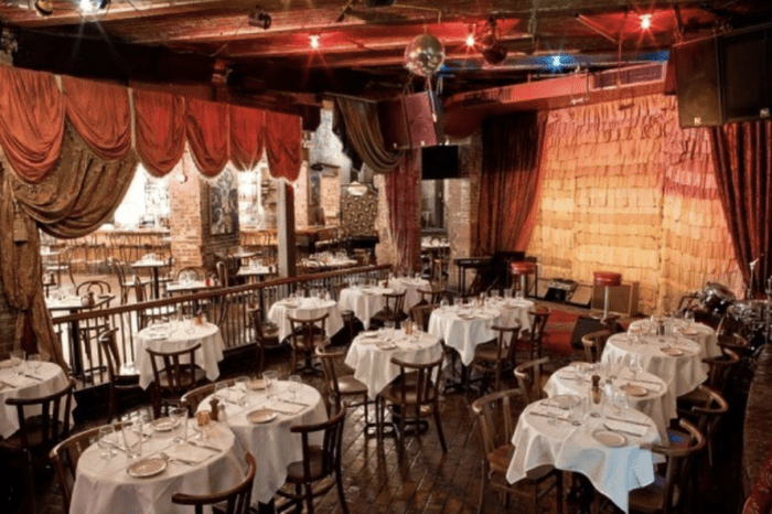 beehive dining room and stage
