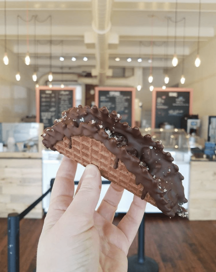 ice cream taco