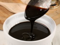 molasses dripping off spoon