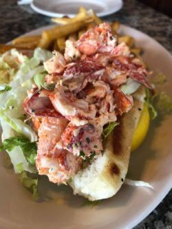 lobster roll at bell in hand