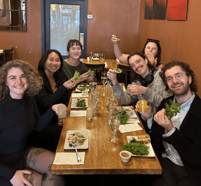 a group at a table
